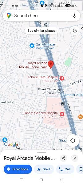 2 Room flat for sele in royal arcade palaza ferozepur road lahore 14