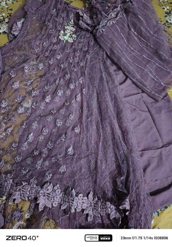 Purple Maxi, Red kurti and Ferozi wedding kurti 1