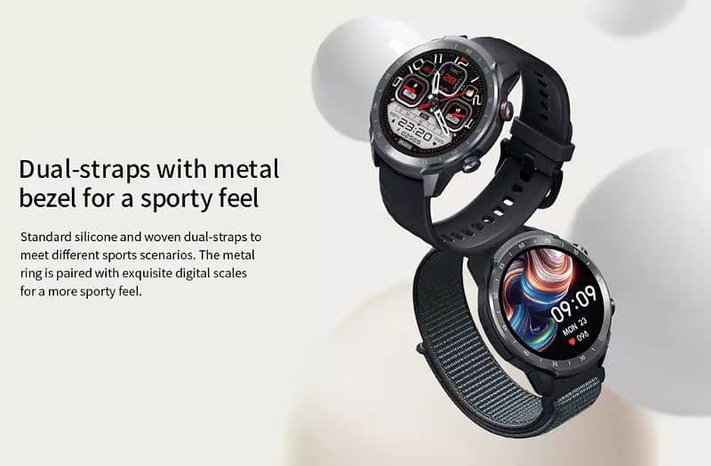 Mibro Watch A2 Bluetooth calling With 1.39″ HD screen & Dual Straps 1