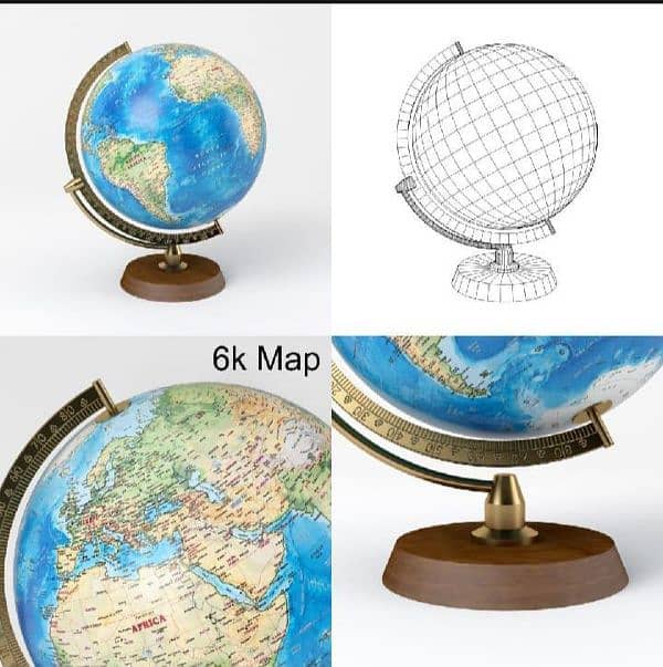 Earth Globe for projects and 3d earth world map box pack (03243889410) 3