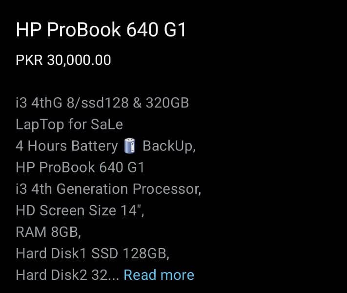 HP ProBook 640 G1 i3 4th Generation 4