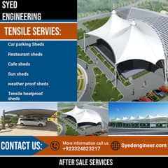 car pakring sheds tensile sheds fiber sheds