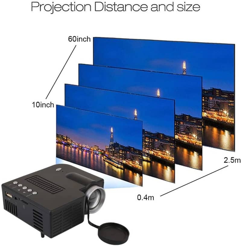 Projector Mini HD 1080P 4