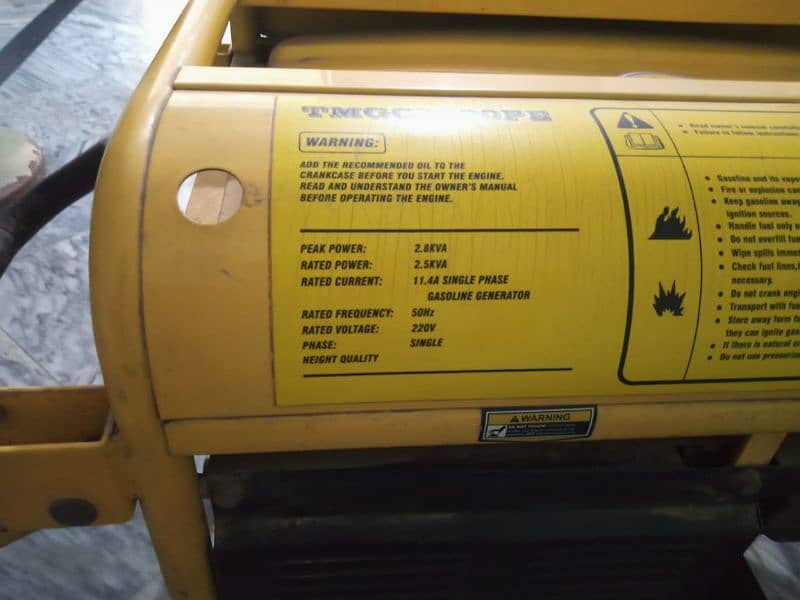 marquis gasoline generator 3000PE (2.5 kvA) good condition 4