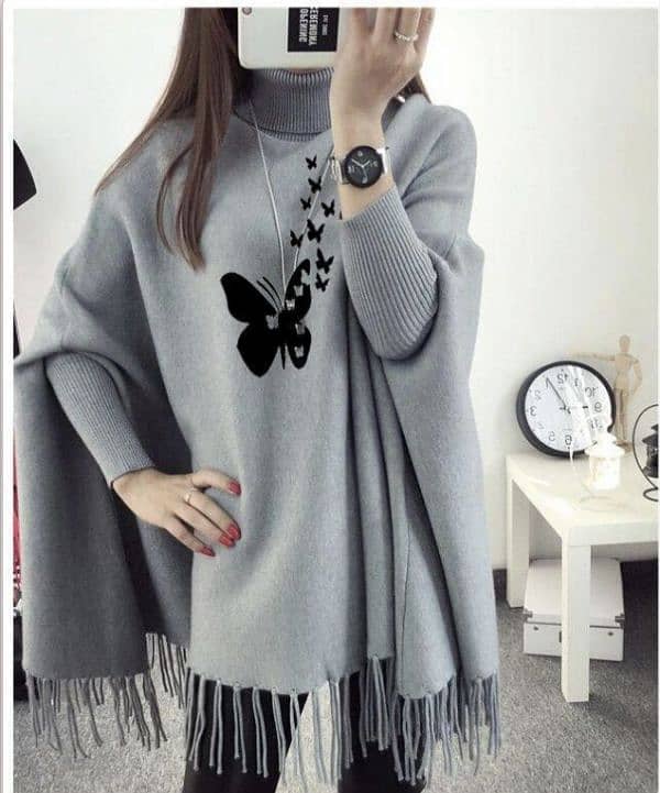 Women's Fleece Poncho Cape shawls 13