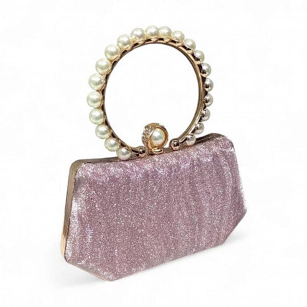 Women's suede textured fancy clutch 1 1