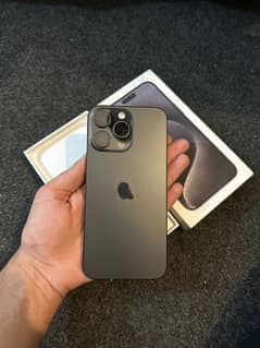 iphone 15pro max 256gb jv black tatinum 0