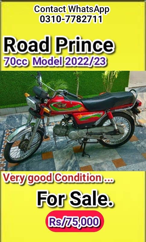 Road Prince 70cc 2022/23 For Sale 8