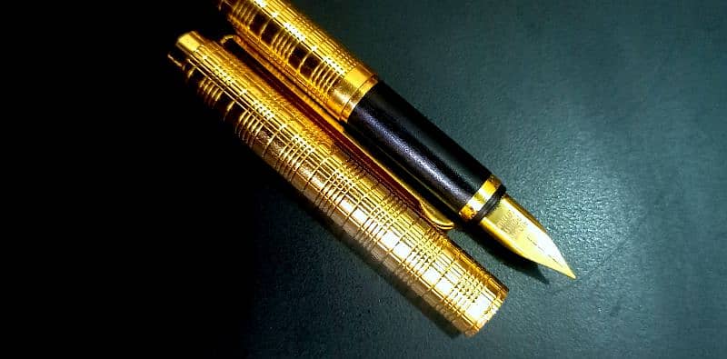 Iridium point germany 18kt Gold plated fountain Pen 3