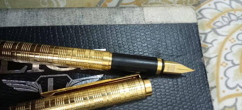 Iridium point germany 18kt Gold plated fountain Pen 7