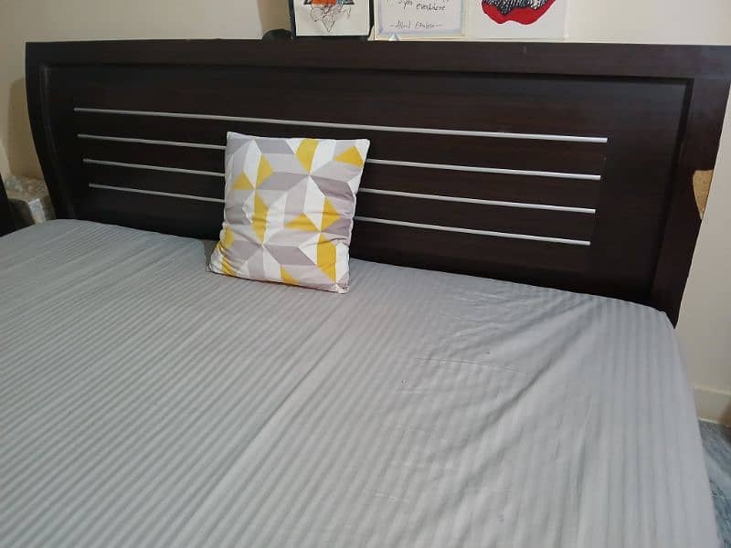 King Size Double Bed with Diamond Celeste Metres in Good Condition 1