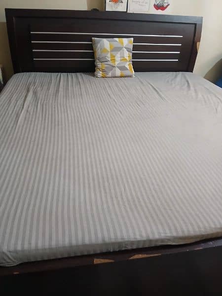 King Size Double Bed with Diamond Celeste Metres in Good Condition 4