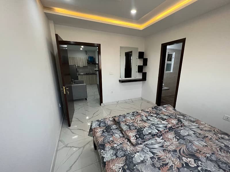 One Bedroom Fully Furnished Apartment Is Available For Rent In AA Block Bahria Town Lahore 0