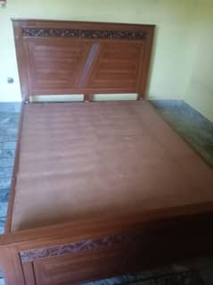 Double Bed Without MATTRESS