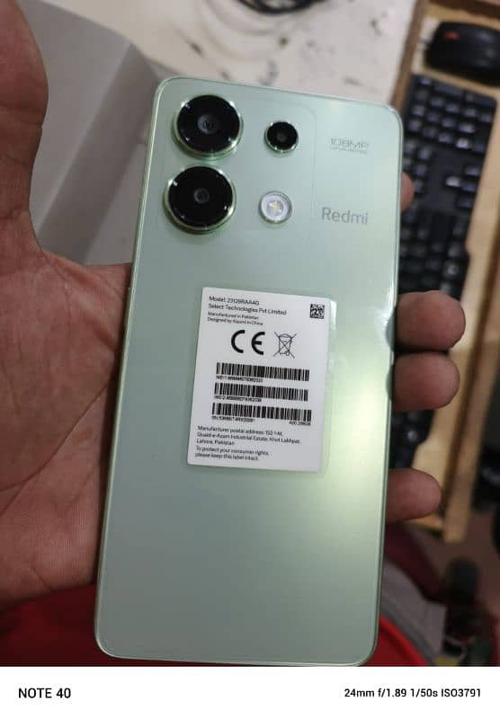 REDMI NOT 13 NEW FON SALE 1 MONTH USE 8 GB 256 GB 1