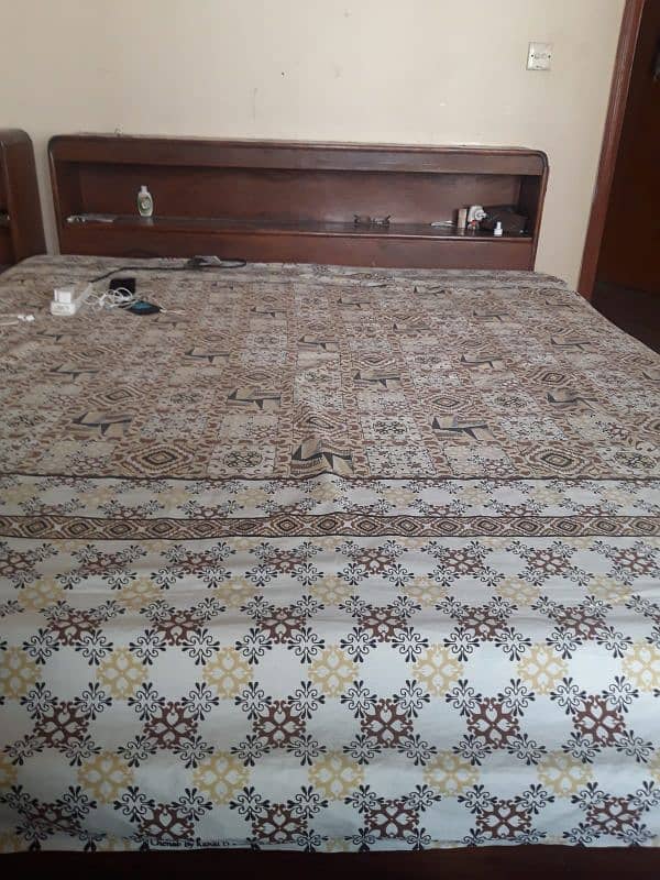 used condition wooden bed for sale 1