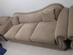 5 Beige Sofa Set