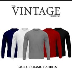 PACK OF 5 BASIC T-SHIRTS