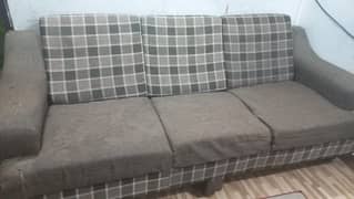 5 seatr sofa set with glass table