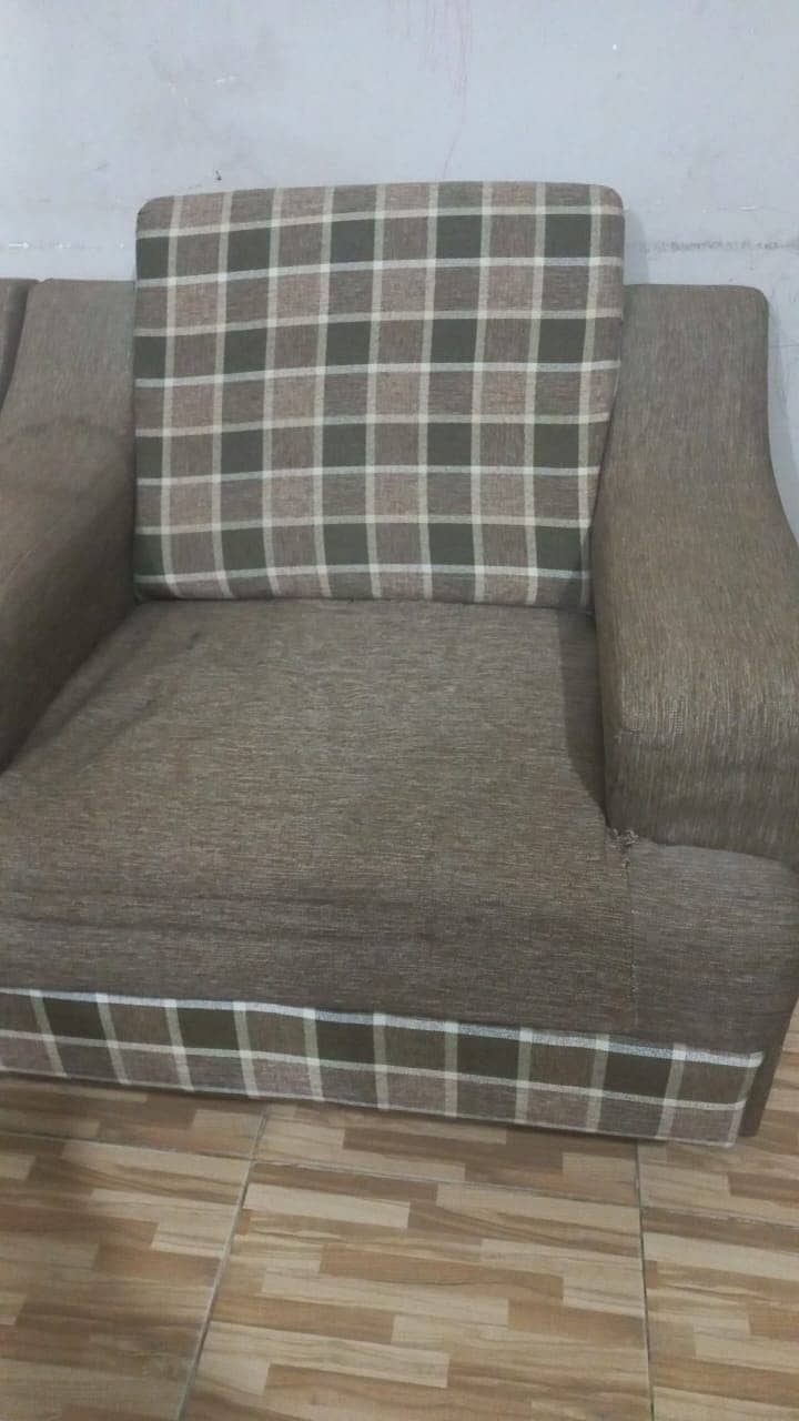 5 seatr sofa set with glass table ( sold) 2