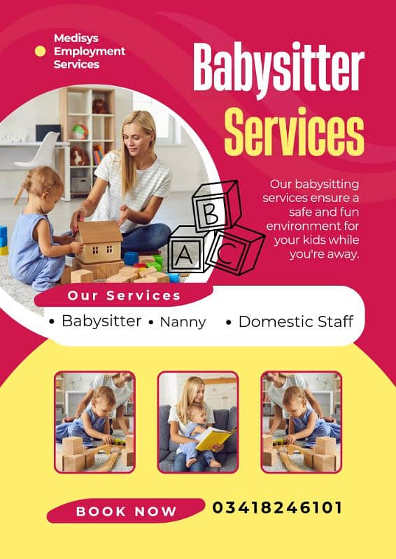 Experienced Babysitters Nanny Maid Nurse | Baby sitters Cook Chef 0