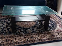 center table with glass top.