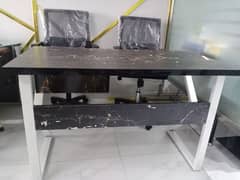 New 2 office tables and 2 office chair for sale 0