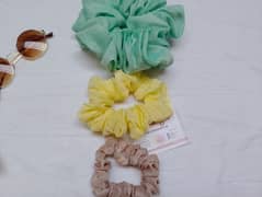 hand made Scrunchies high quality pack of 4