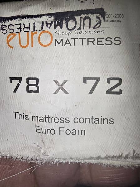 Molty Foam 72×78×8" spring euro mattress for sale 3