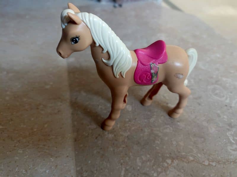 Barbie Doll Horse pony pink saddle 1