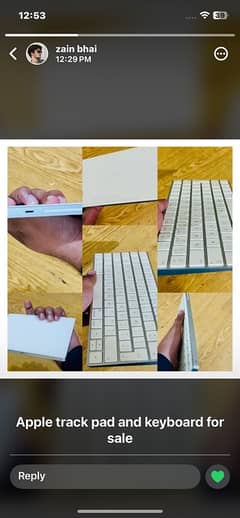 Magic keyboard and trackpad