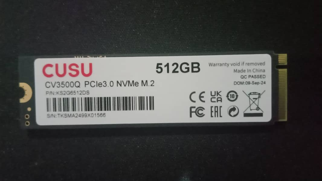 512GB SSD NVMe Gen3.0 5