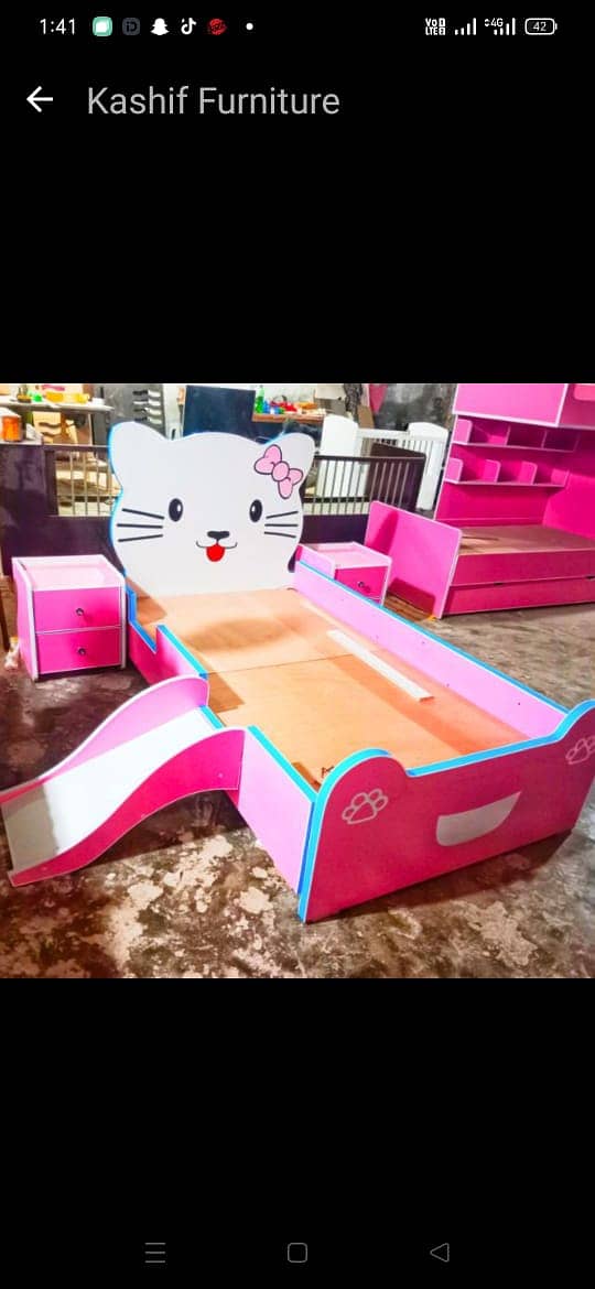 Kids bed | baby Bed | kids wooden bed | Kid Furniture | Double bed 16