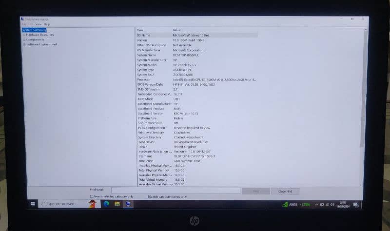 Hp ZBook workstation i7 6th Gen - 4 GB Nvidia Quadro Graphic Card 7