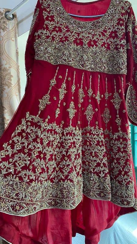 Bridal Lehnga- Pretty Wedding Dress- Lehnga, short frock with tail 4