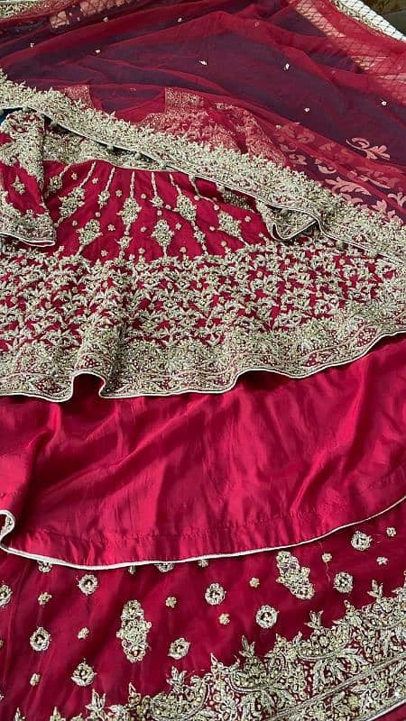 Bridal Lehnga- Pretty Wedding Dress- Lehnga, short frock with tail 7