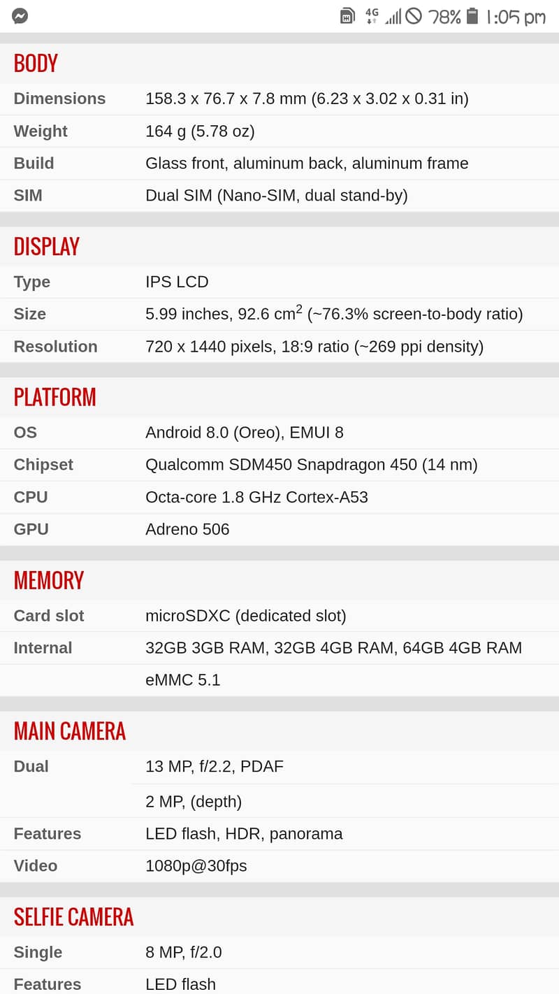 Huawei c7 with charger 1