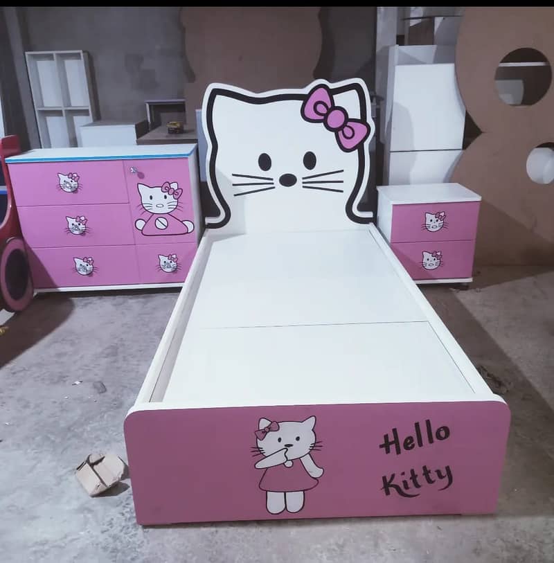 Kids bed | baby Bed | kids wooden bed | Kid Furniture | Double bed 9