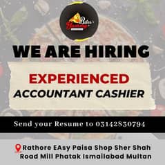 Experienced Accountant Cashier Needed