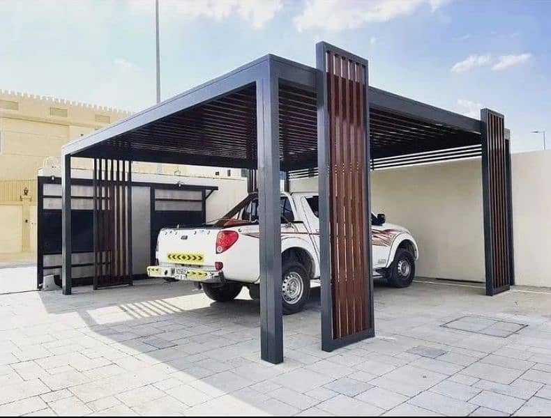 New Home Parking Shades In Pakidtan | Tensile Pvc fabric sheds 3