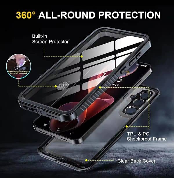 Waterproof case for samsung galaxy S24 Plus. 3