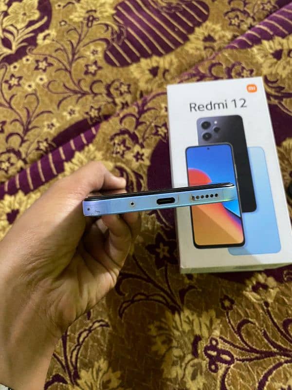 redmi 12 full box 10 by 10 8+4 128 gb 1