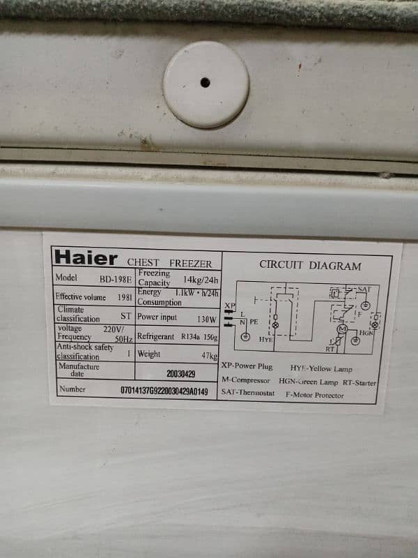 Haier Deep Freezer 5