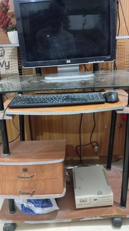 Wooden Computer Trolly for sale 1