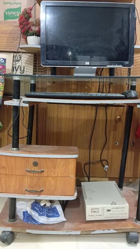 Wooden Computer Trolly for sale 2