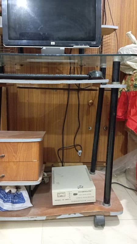 Wooden Computer Trolly for sale 3