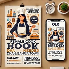 Female Cook Needed in DHA & Bahria Town!