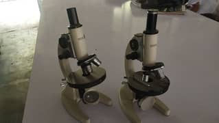 two compound microscopes