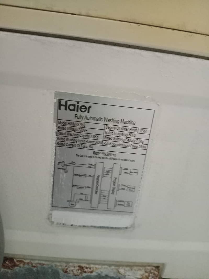 Haier HWM 75-918 Fully Automatic (Urgent Sale) 9