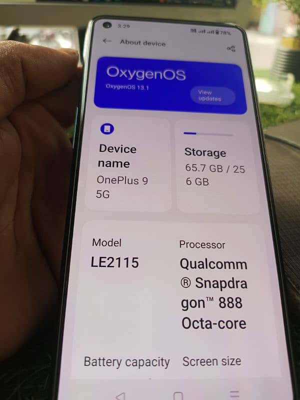 OnePlus 9 5g 12.256 6